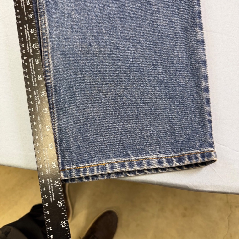 VTG Levis 550 Relaxed Fit Jeans Mens 54x30 Blue Denim Orange Tab Vintage 5-Pockt - Picture 14 of 16